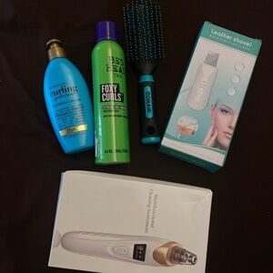 Beauty bundle. Cosmetics. Skin care hair care